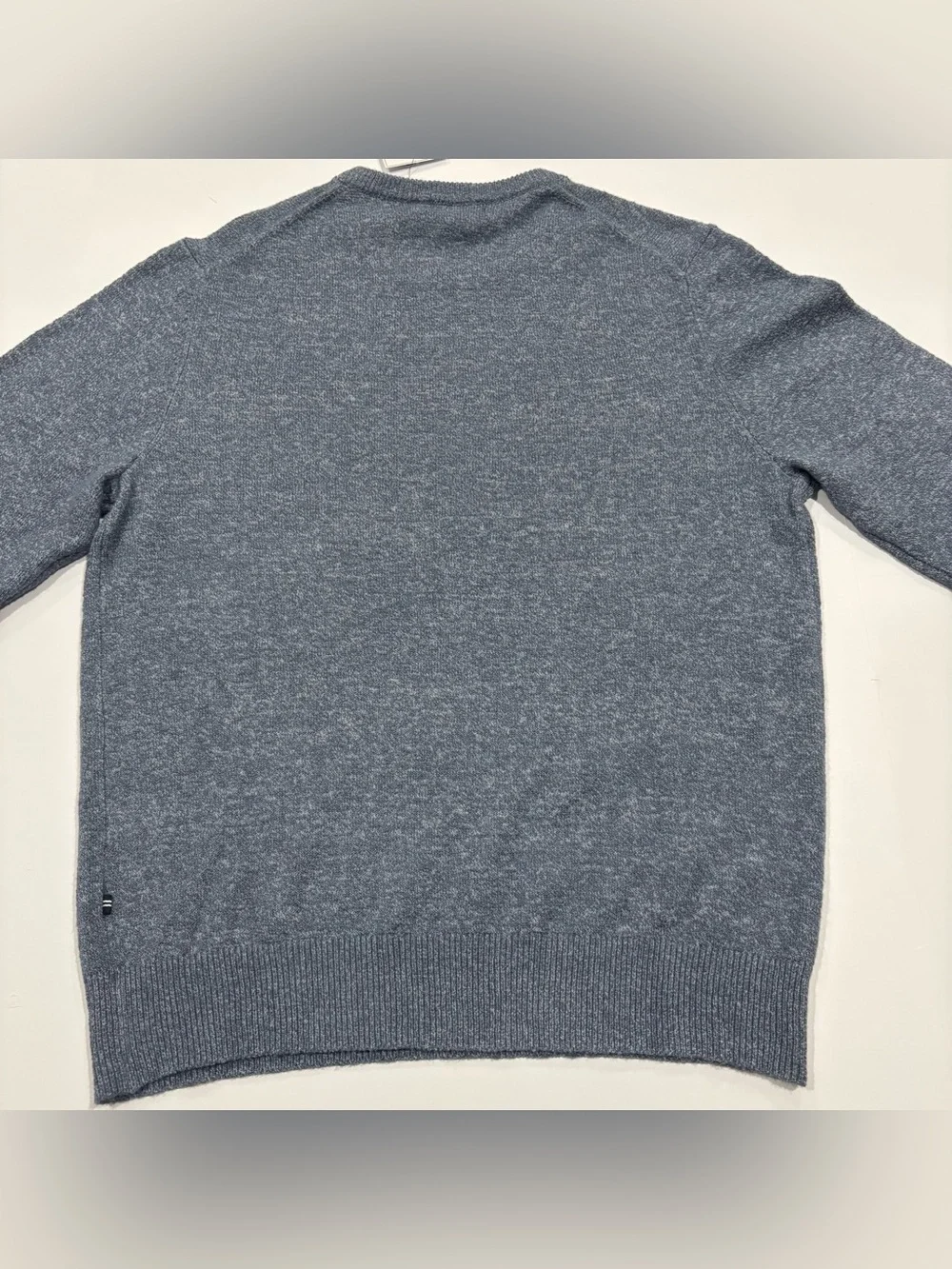 Nautica Seaside Knit Sweater Mens Large Blue Crew Neck Cotton Blend NWT